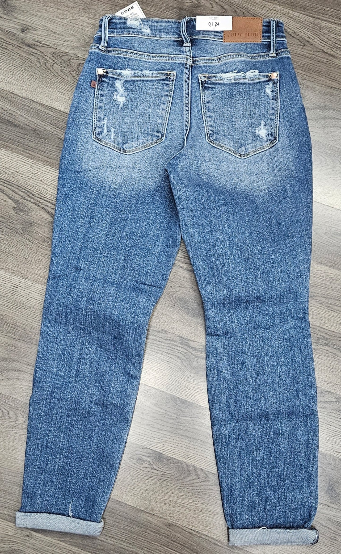 Boyfriend Jeans with Button fly