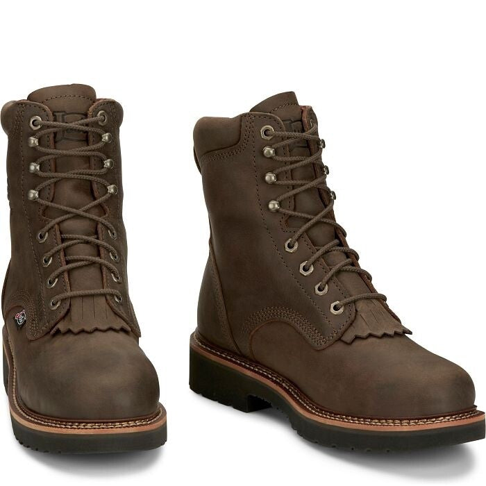 8" Lace up Steel Toe Boot