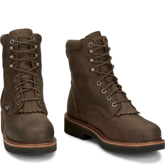8" Lace up Steel Toe Boot