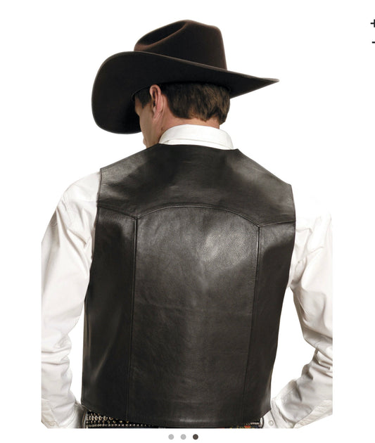 Mens Leather Vest