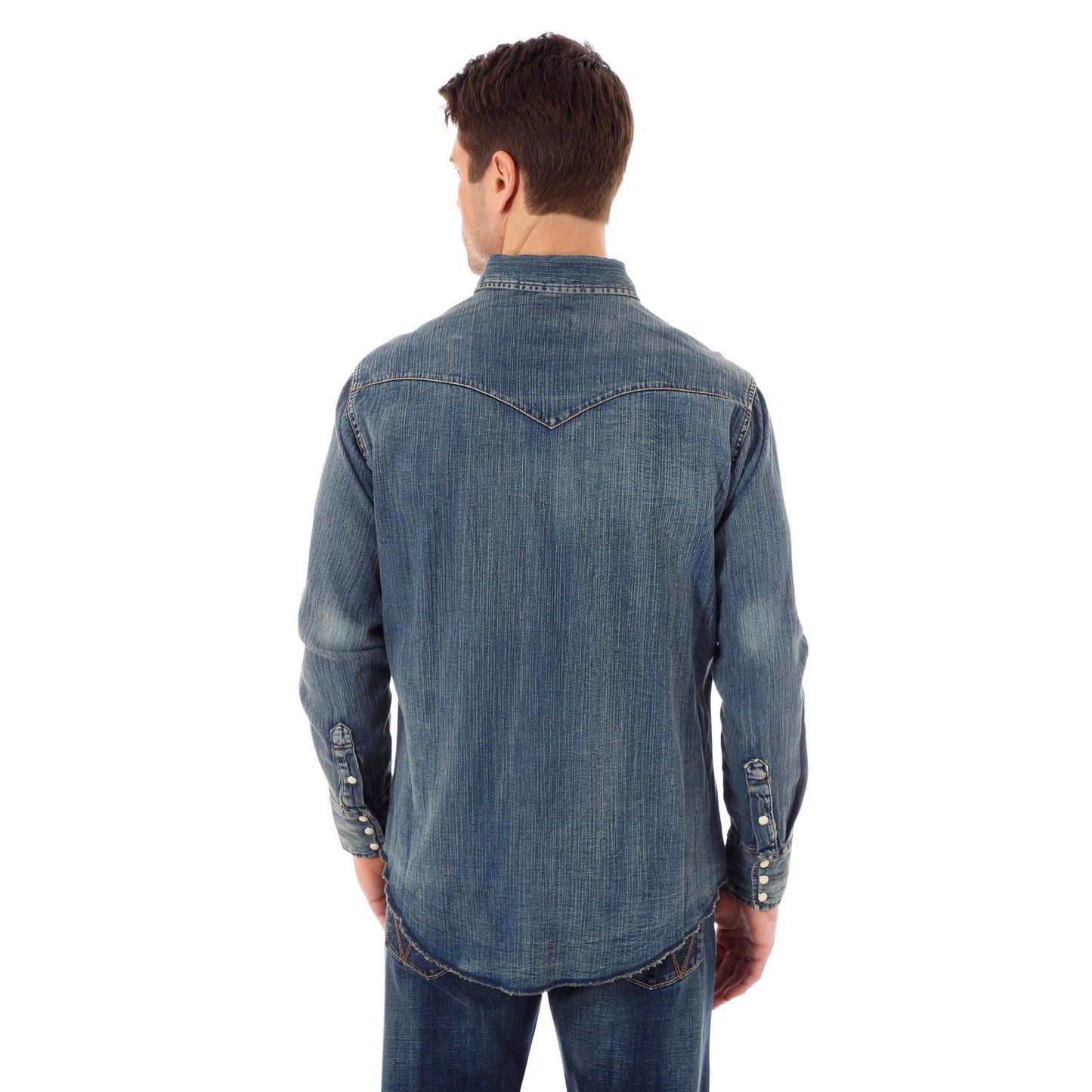 Authentic Cowboy Cut Work Shirt - Antique Blue