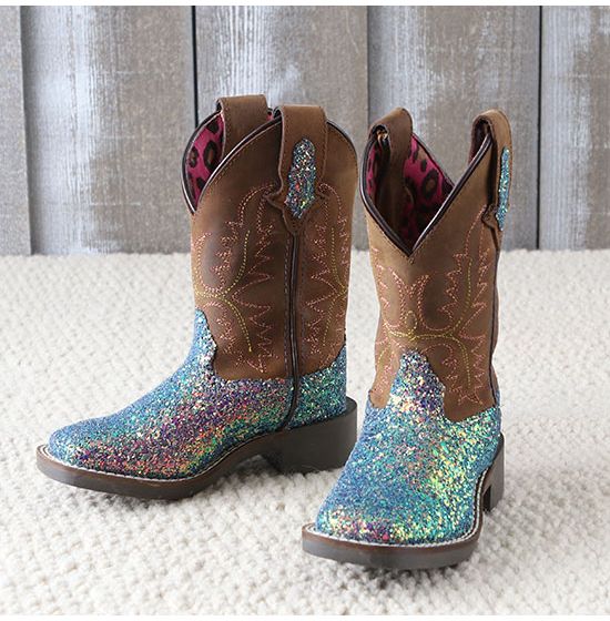 Girls Ariel Glitter Boots