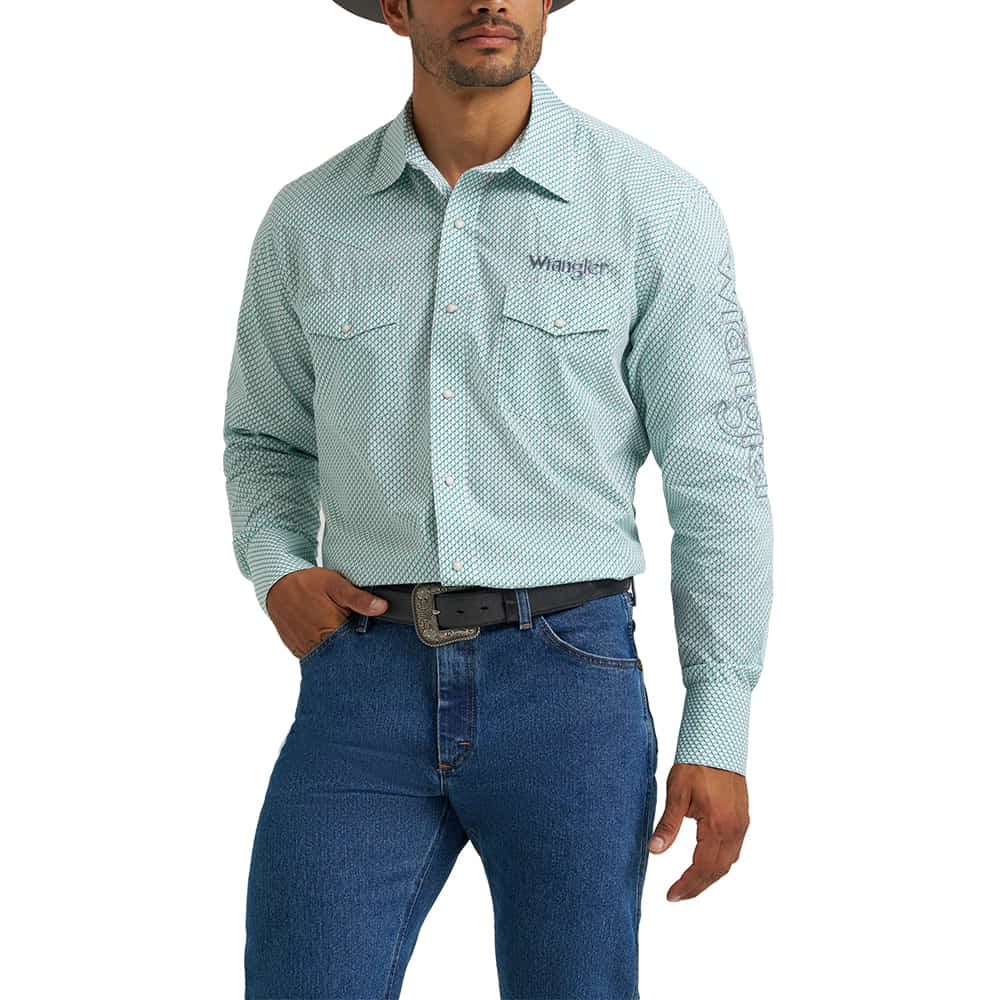 Men's Logo Western Snap Shirt