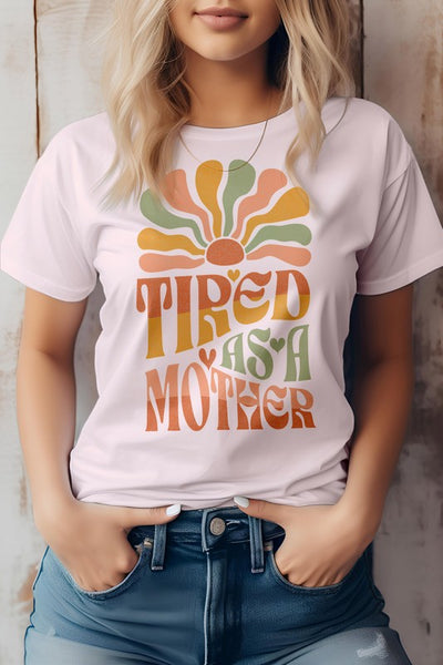 Tired as a Mother Retro Graphic Tee