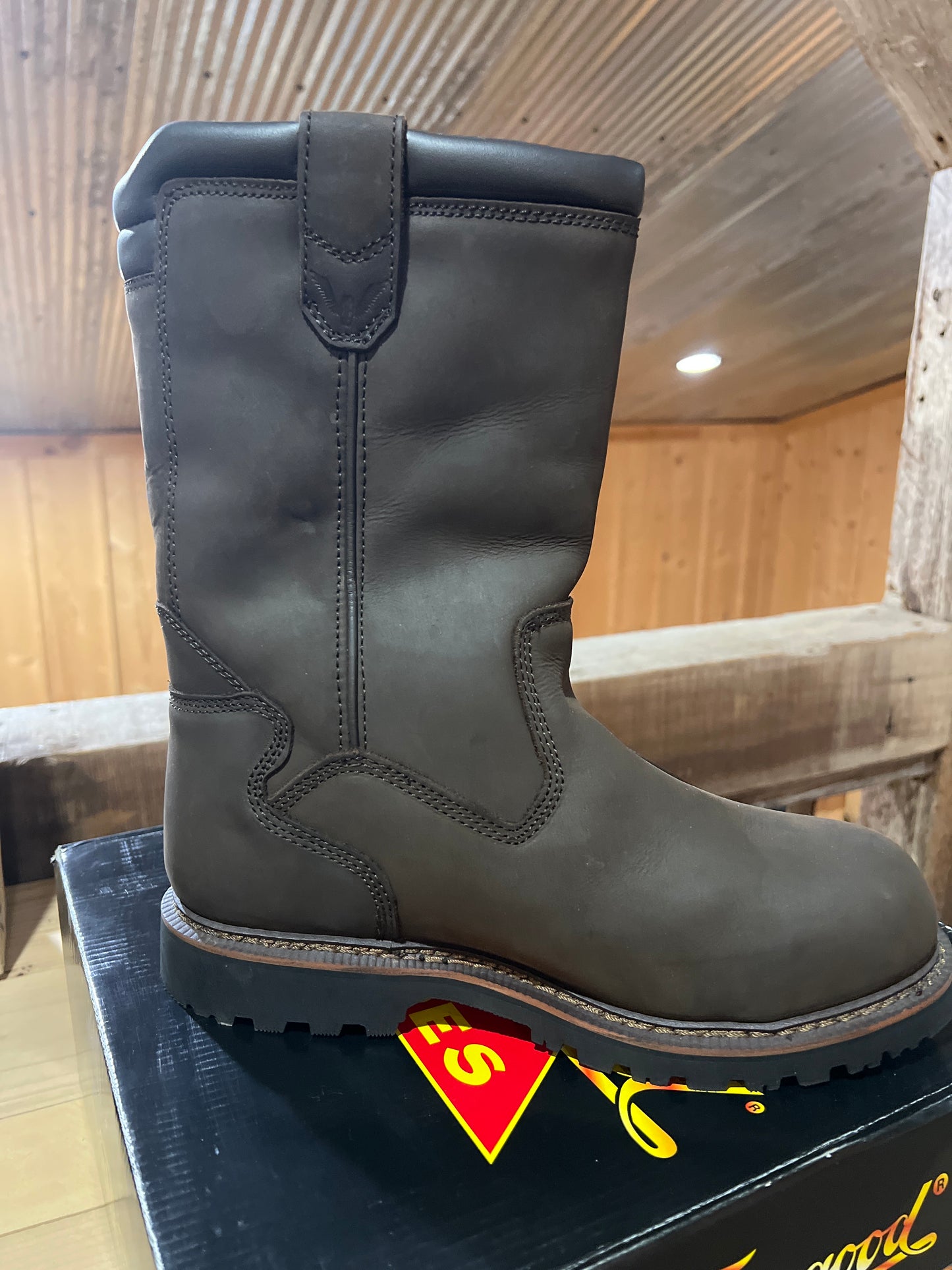 11” Wellington Safety Toe Boot