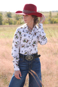 Ladies Long Sleeve Western Shirt