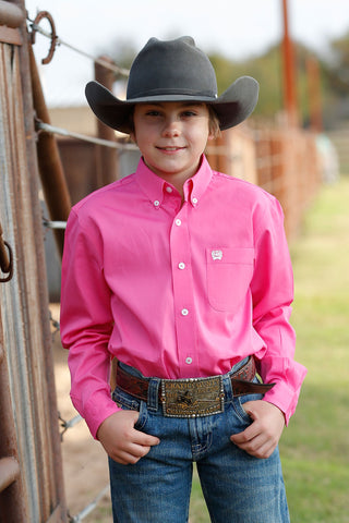 Boys Long Sleeve Western Shirt