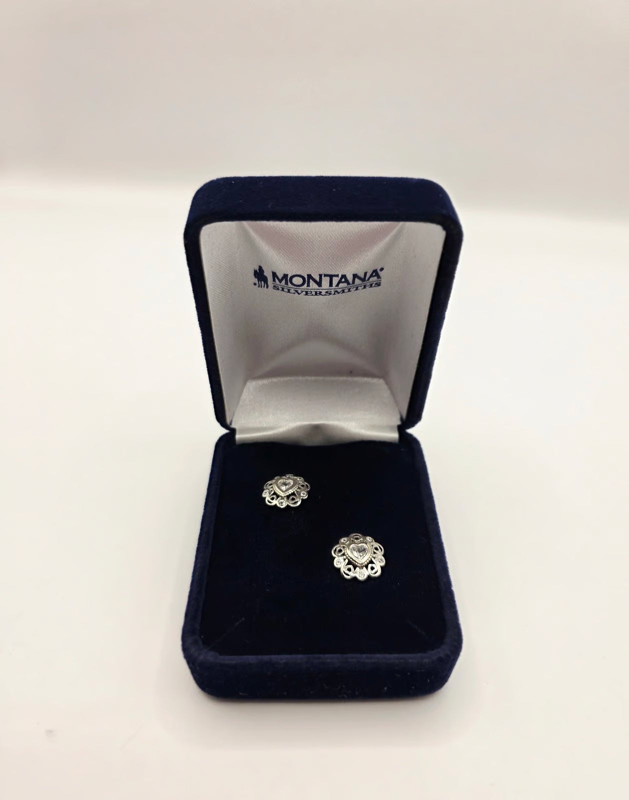 Hidden Hearts Crystal Post Earrings