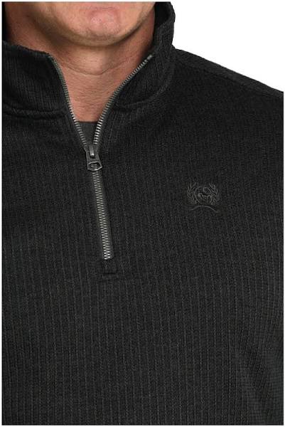 Men's 1/4 zip in black