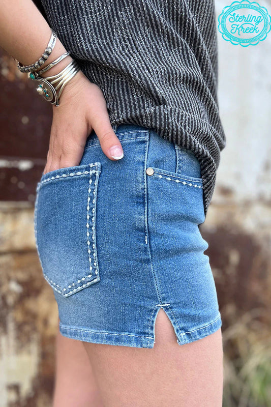 Denim shorts