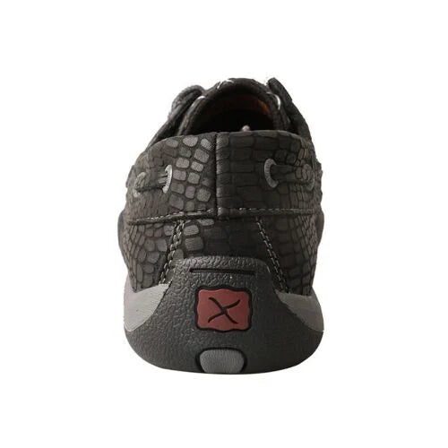 Black Fish/Grey Driving Moc