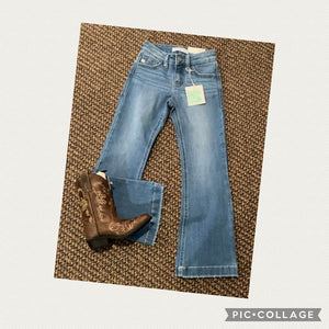 Youth Girls Mid Rise Flare Jeans