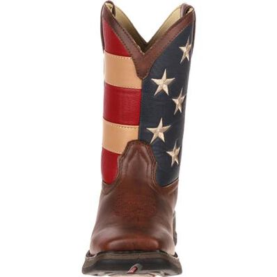 Lil Durango Kids Patriotic Western Flag Boot